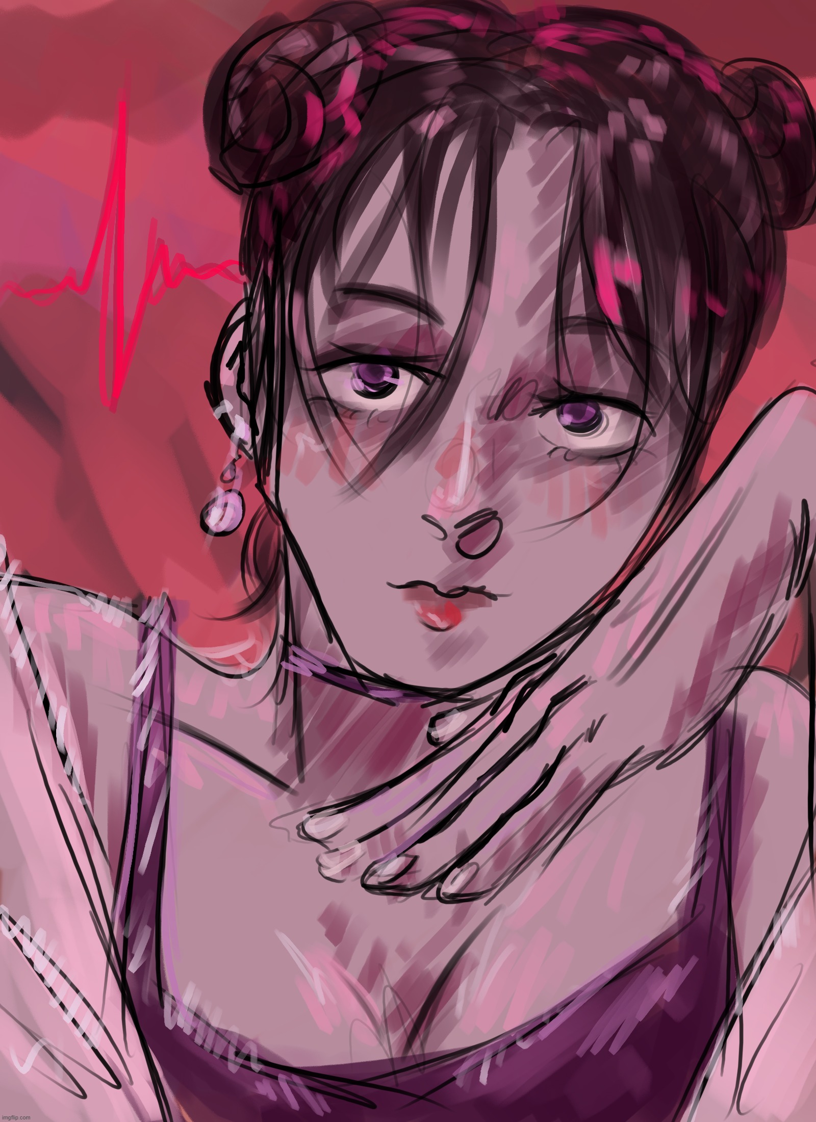 not sure what possessed me to draw this | made w/ Imgflip meme maker