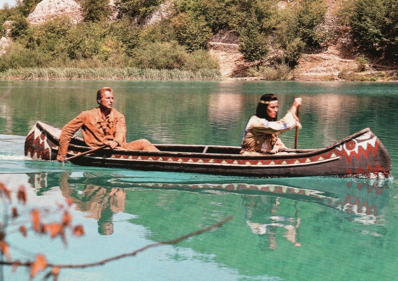 Vinnetou & Old-Shatterhand Canoe Blank Meme Template