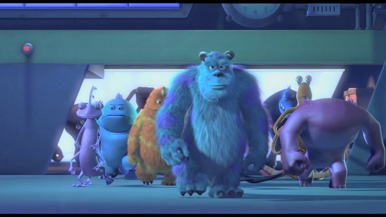 Monsters INC arriving Blank Meme Template