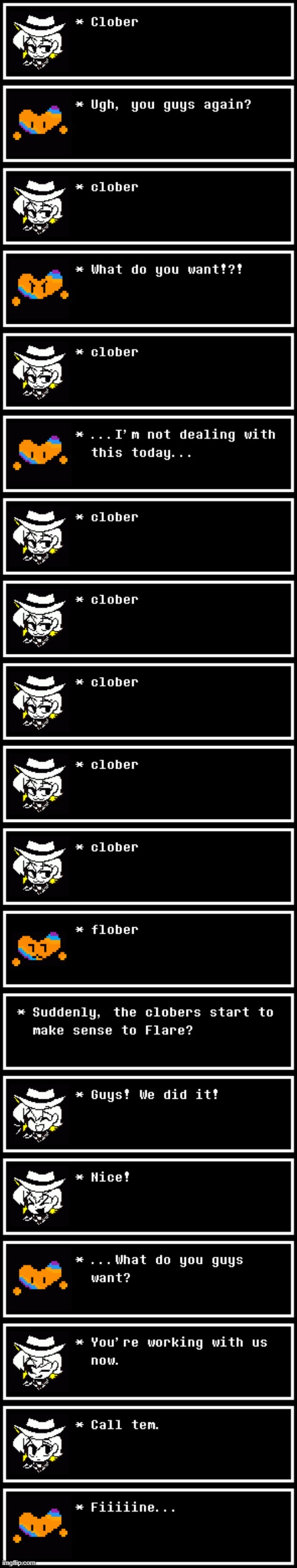 Clobers tide the turn! | image tagged in clober | made w/ Imgflip meme maker