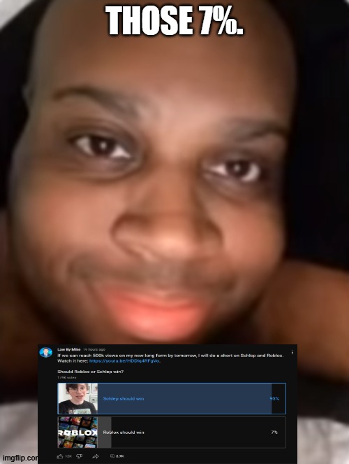 edp | THOSE 7%. | image tagged in edp | made w/ Imgflip meme maker