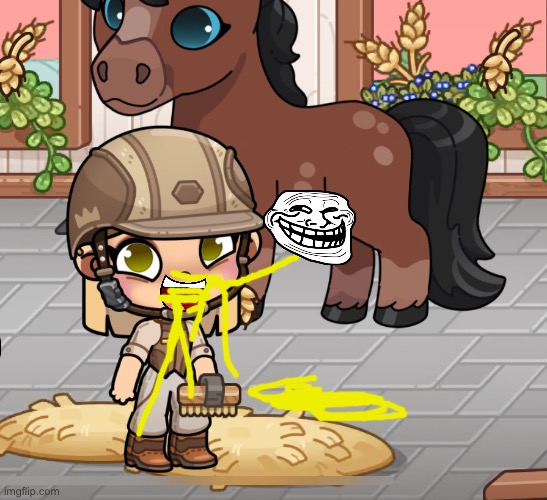 Mmmmm | image tagged in avatar world,avatar world heat,horse,horse girls,bfdi,team fortress 2 | made w/ Imgflip meme maker