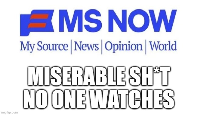 ACRONYMS HAVE CONSEQUENCES. | MISERABLE SH*T NO ONE WATCHES | image tagged in msnow,msdnc,acronym,memes,fake news | made w/ Imgflip meme maker