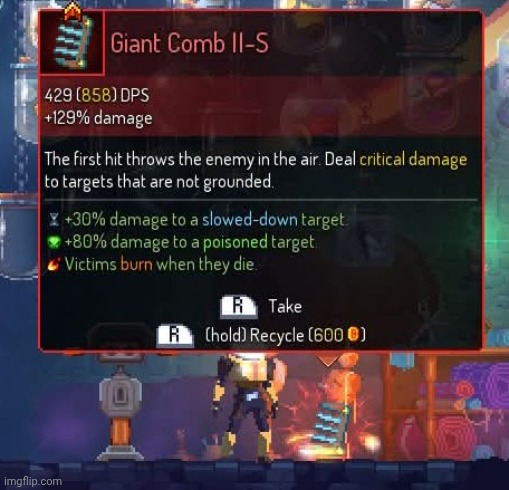 image tagged in dead cells,gaming,video games,nintendo switch,screenshot | made w/ Imgflip meme maker