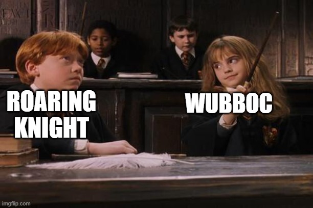Hermione | ROARING KNIGHT WUBBOC | image tagged in hermione | made w/ Imgflip meme maker