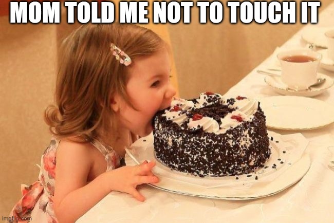 Mom Told Me Not To Touch It | MOM TOLD ME NOT TO TOUCH IT | image tagged in chrisjoines1 | made w/ Imgflip meme maker