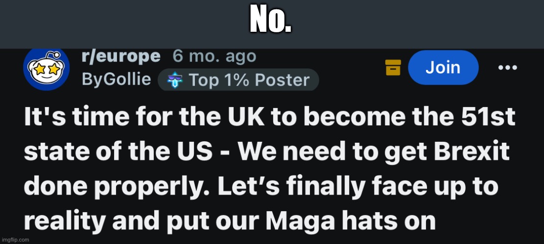 No. | made w/ Imgflip meme maker