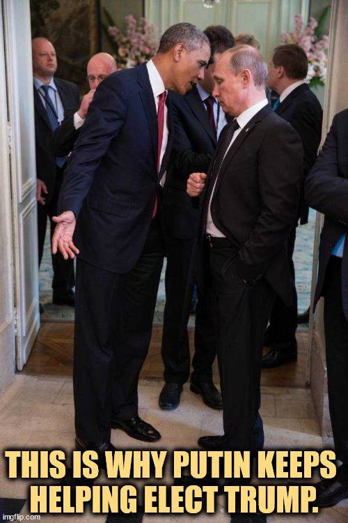 Putin doesn't like strong Presidents he can't manipulate - Obama | THIS IS WHY PUTIN KEEPS 

HELPING ELECT TRUMP. | image tagged in putin doesn't like strong presidents he can't manipulate - obama,obama,strong,trump,weak,putin | made w/ Imgflip meme maker