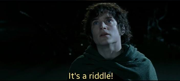 It's a riddle Blank Meme Template