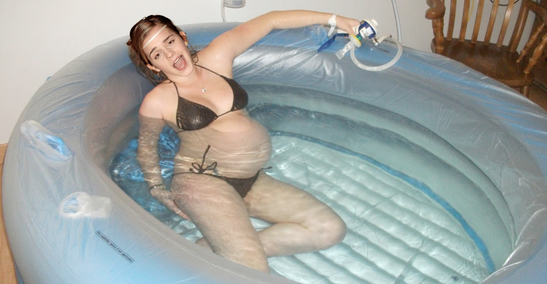Pregnant Emma Watson in Labor Blank Meme Template