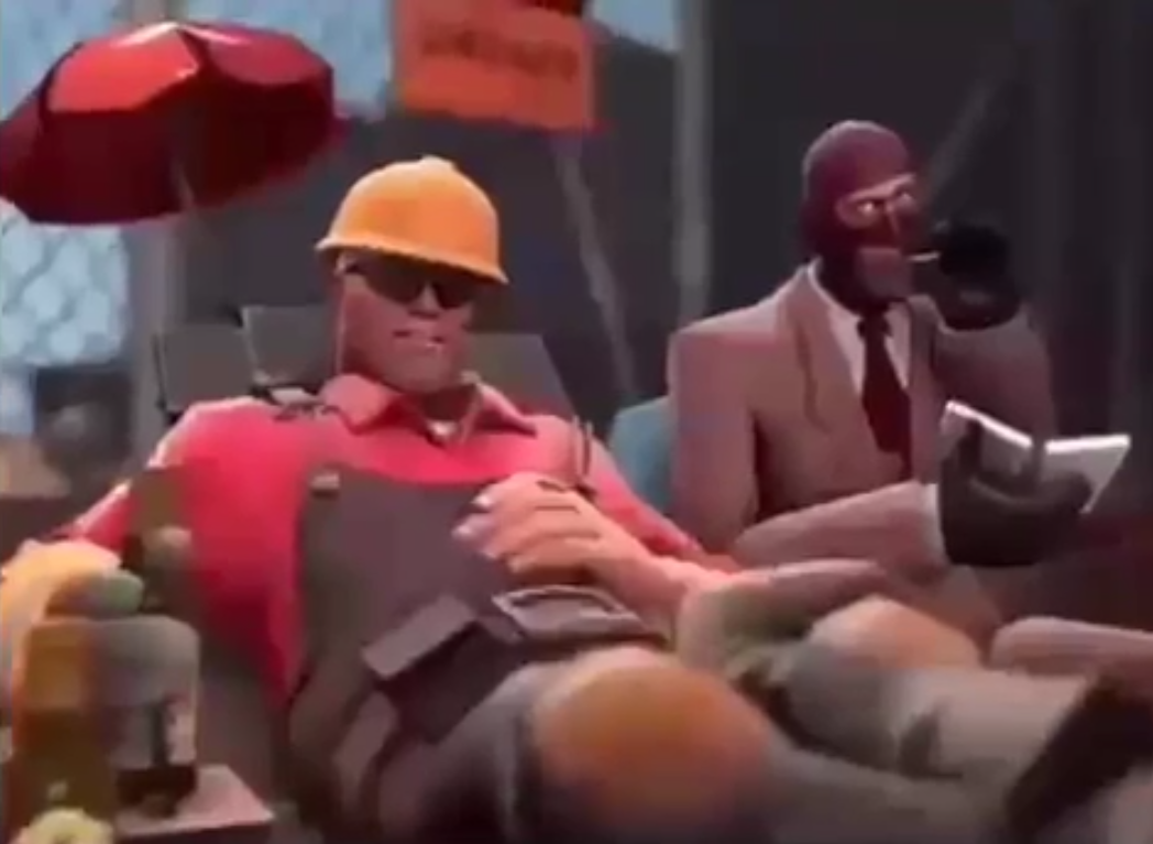 Engineer & Spy "wtf" Blank Meme Template