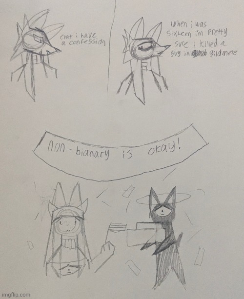 This popped up in my head and idk had to draw it | image tagged in moumita moment,i dunno man | made w/ Imgflip meme maker