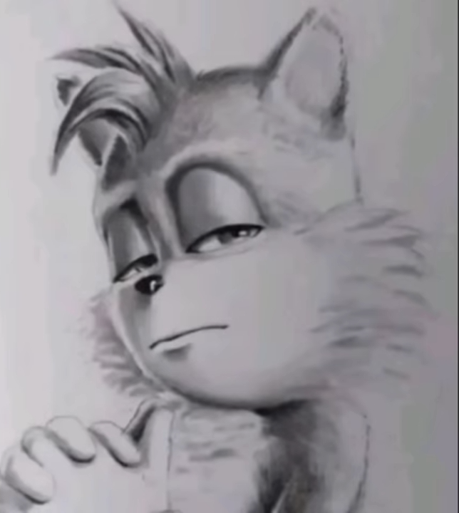 Questionable Tails look Blank Meme Template
