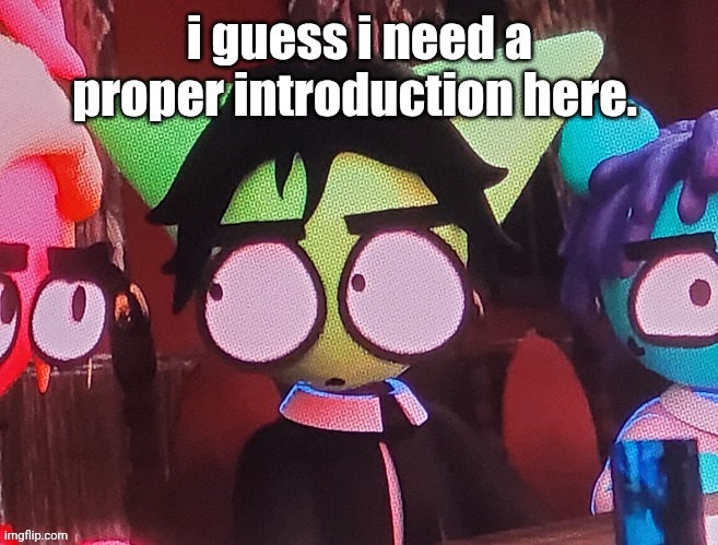 judgemental ass stare | i guess i need a proper introduction here. | image tagged in judgemental ass stare | made w/ Imgflip meme maker