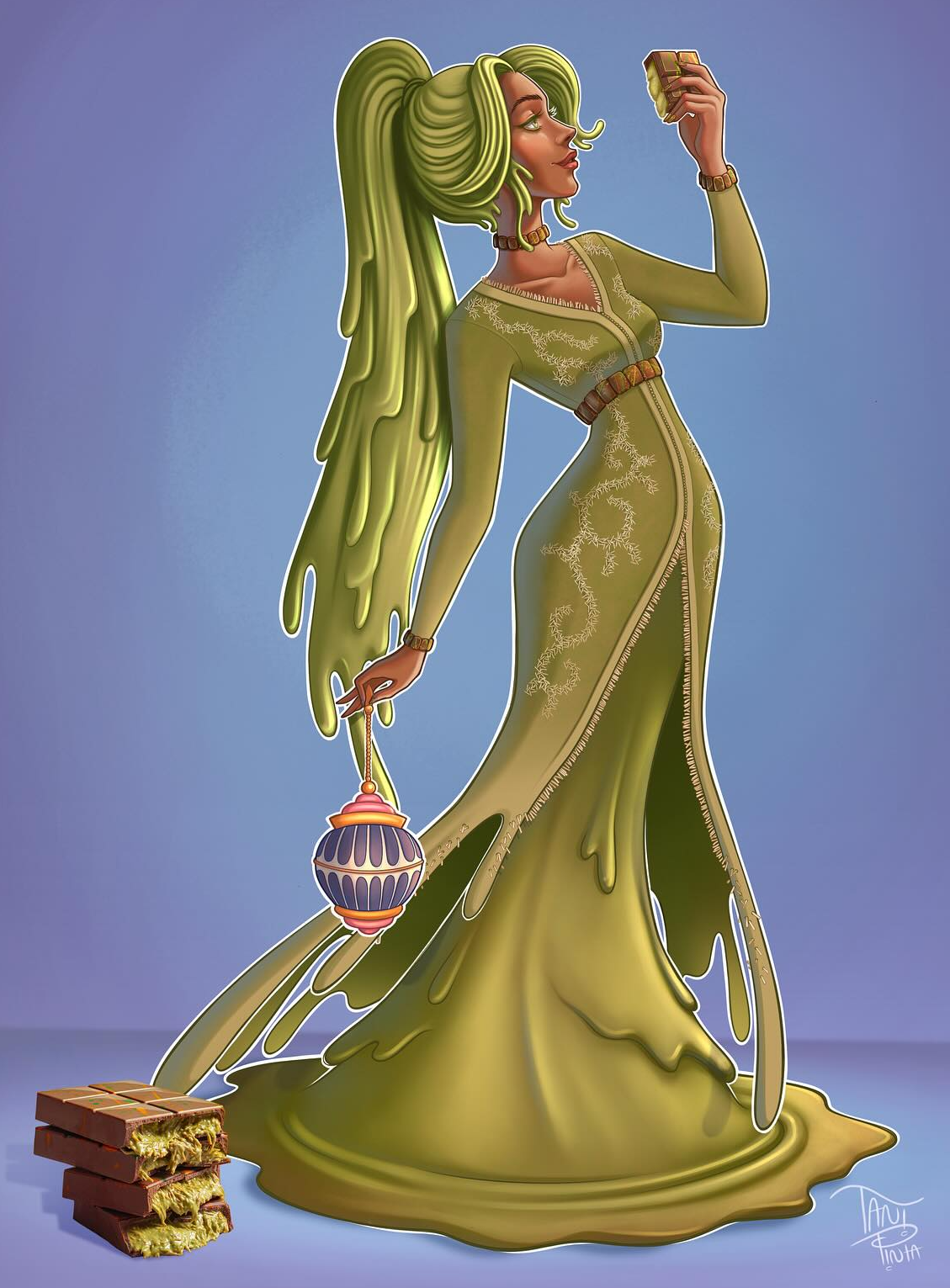 Human Dubai Chocolate Blank Meme Template