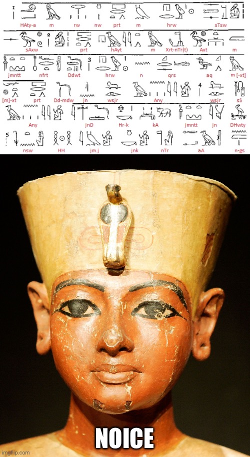 Tutankhamen and the Book of the Dead | NOICE | image tagged in real pharoah tutankhamen king tut,pharaoh,book,dead,afterlife | made w/ Imgflip meme maker