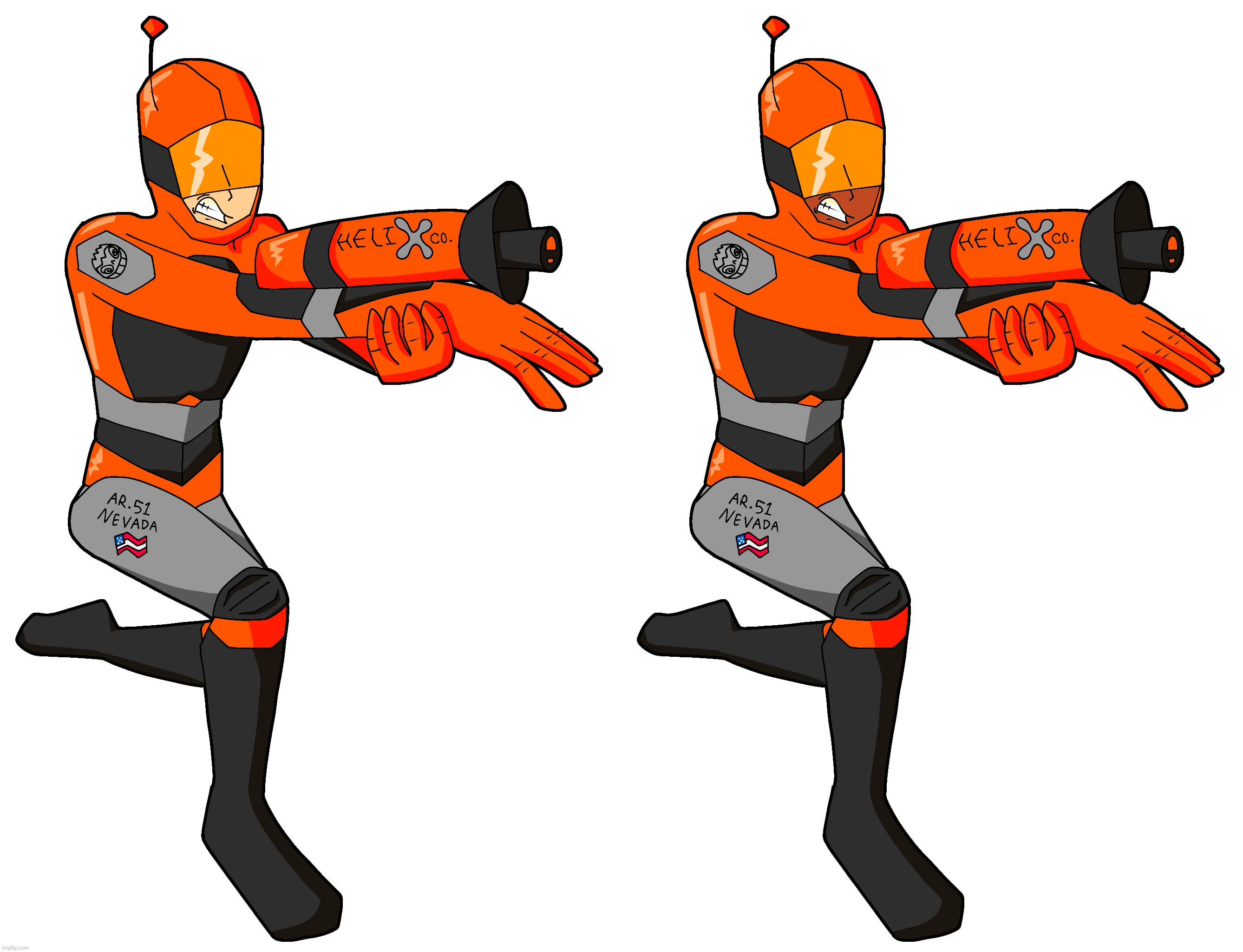 Eleventh one done, AREA51 GUARDS. (don't ask me how this ended up in a planet dob fangame, you'll see when its released) | made w/ Imgflip meme maker