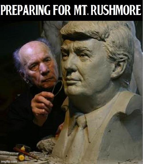 The Greatest President ALL-TIME | image tagged in vince vance,president trump,mount rushmore,memes,greatest,all time | made w/ Imgflip meme maker
