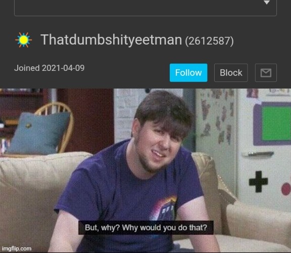 Why would he post porn croo imagine if andrew saw it | made w/ Imgflip meme maker
