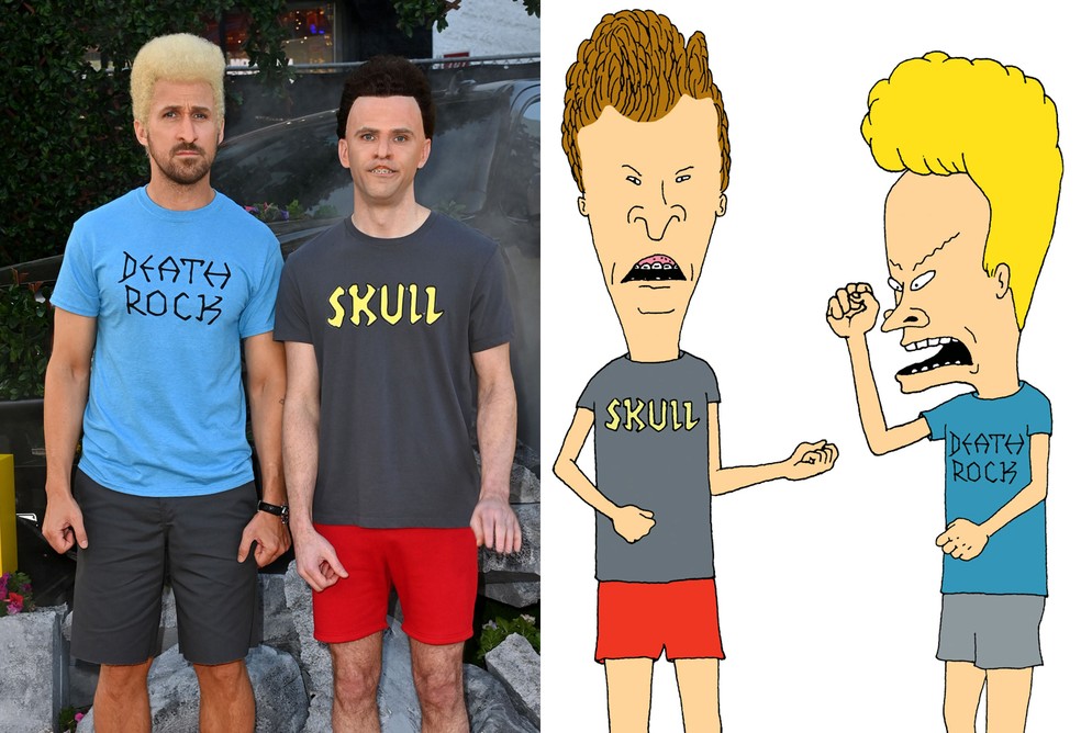 Beavis and Butthead cartoon and live action Blank Meme Template