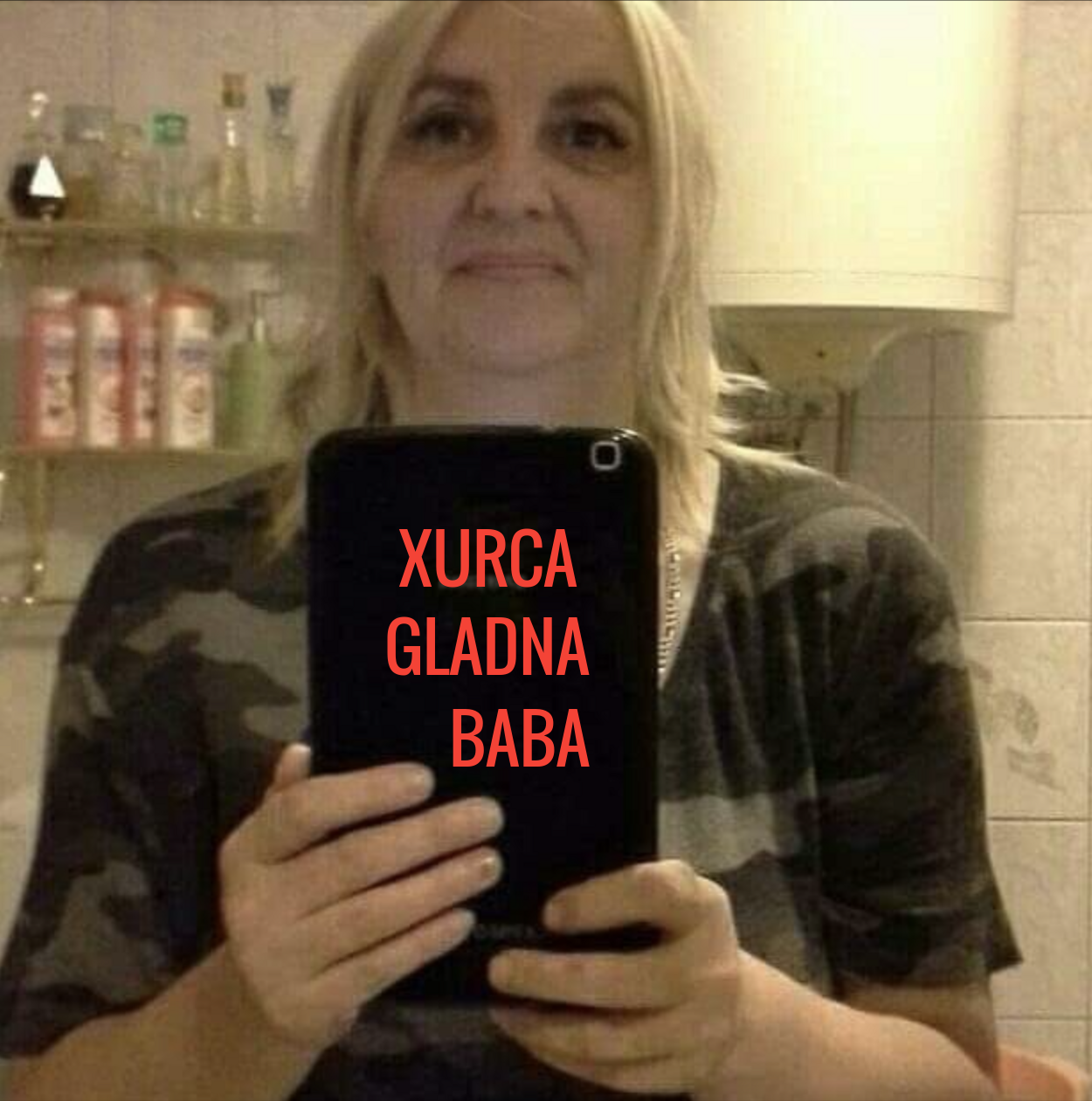 XURCA GLADNA BABA Blank Meme Template