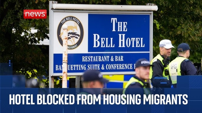 Bell hotel Epping Migrants Starmer Blank Meme Template