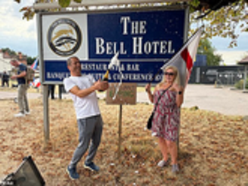 Bell hotel Epping Migrants Starmer Blank Meme Template