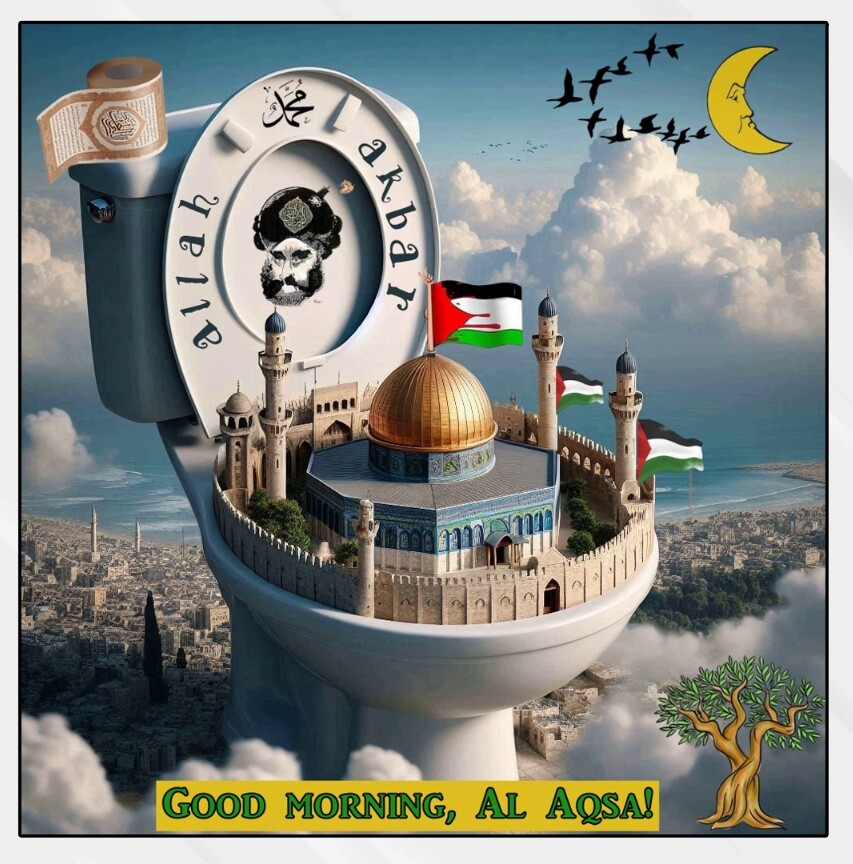 Palestine, Al-Aqsa Mosque in Jerusalem. فلسطين، المسجد الأقصى في Blank Meme Template