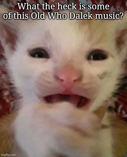 The Daleks | What the heck is some of this Old Who Dalek music? | image tagged in are using their plungers on me | made w/ Imgflip meme maker