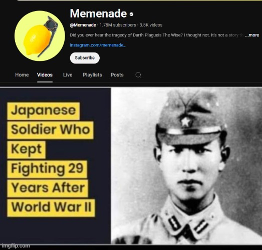 That guy is still posting the same exact content to this day | image tagged in japanese soldier who kept fighting | made w/ Imgflip meme maker