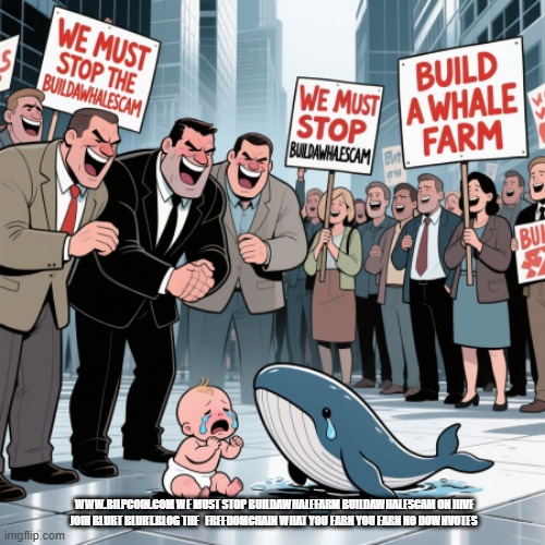 WWW.BILPCOIN.COM WE MUST STOP BUILDAWHALEFARM BUILDAWHALESCAM ON HIVE JOIN BLURT BLURT.BLOG THE   FREEDOMCHAIN WHAT YOU EARN YOU EARN NO DOWNVOTES | made w/ Imgflip meme maker