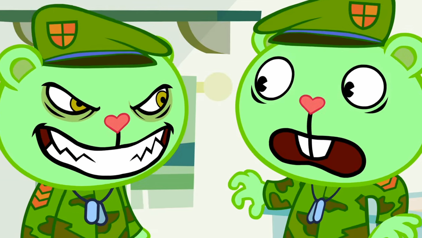 High Quality Fliqpy jumps Flippy Blank Meme Template