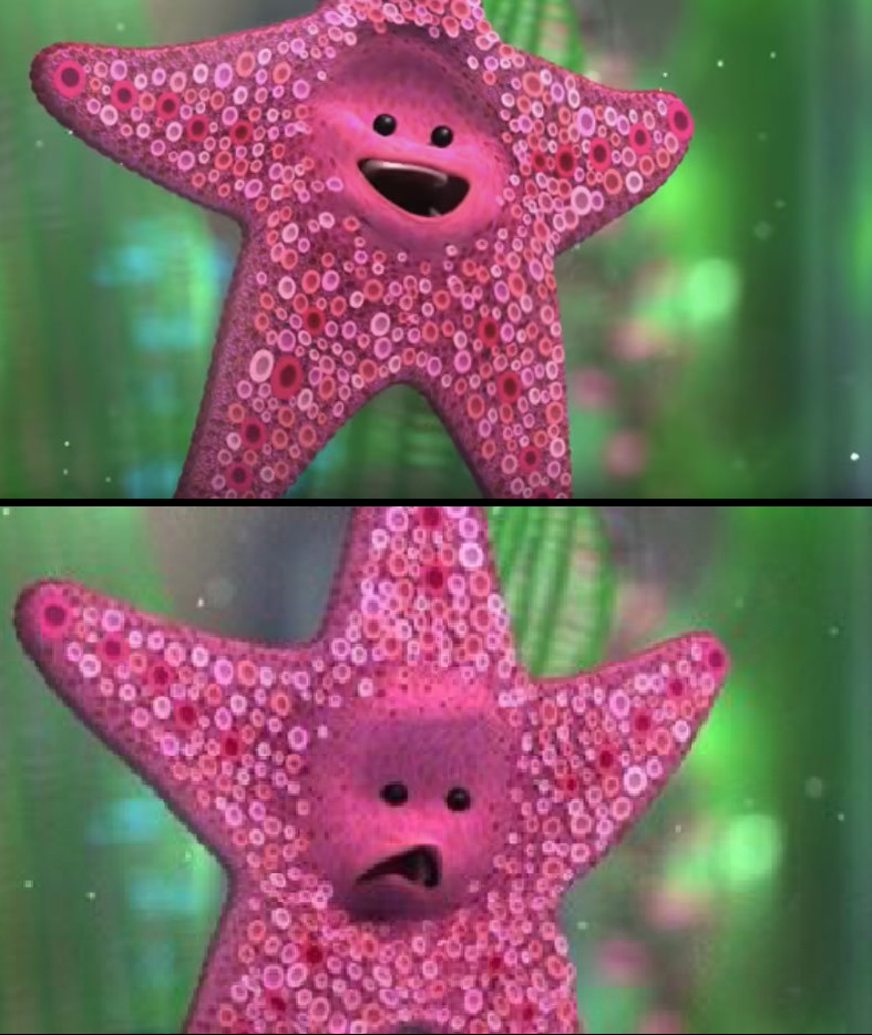 finding nemo starfish the tank is clean Blank Meme Template