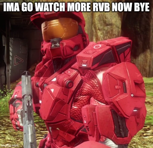 Sarge | IMA GO WATCH MORE RVB NOW BYE | image tagged in sarge | made w/ Imgflip meme maker