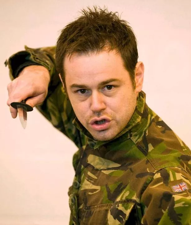 Danny Dyer Kicking Off Blank Meme Template