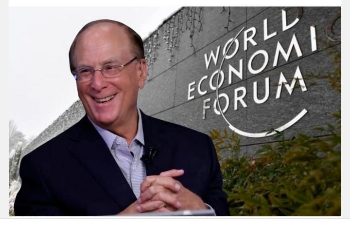Larry Fink new WEF boss Blank Meme Template