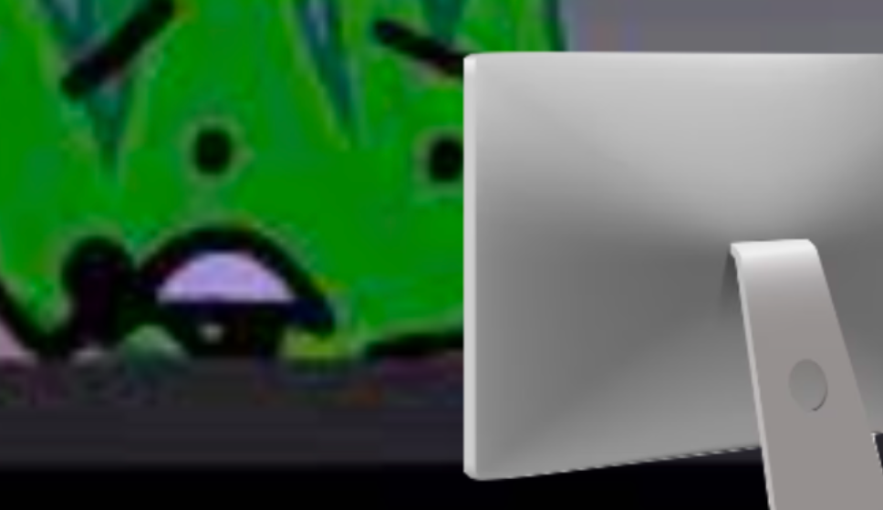 Grassy looking at computer Blank Meme Template