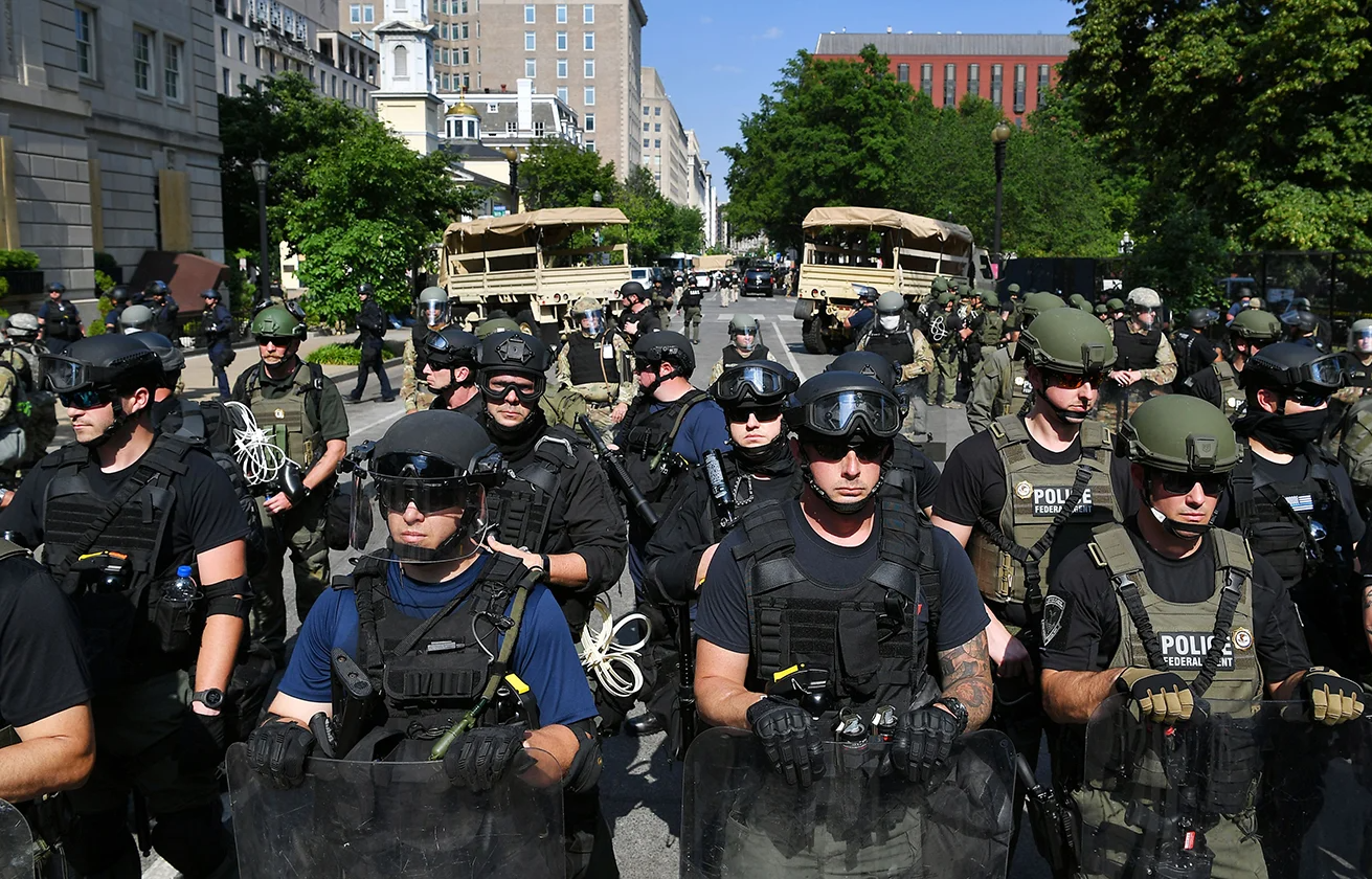 Trump Secret Police Stormtroops ICE Washington DC Blank Meme Template