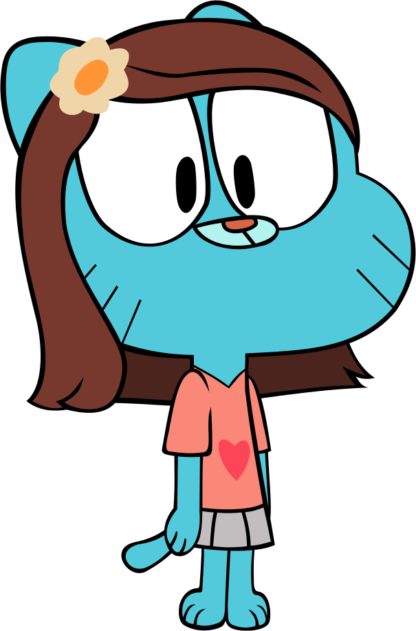 Gumball as girl Blank Meme Template