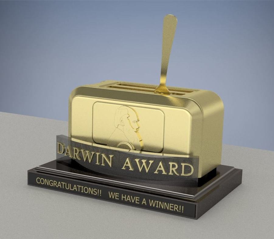WIN STUPID PRIZES - DARWIN AWARD Blank Meme Template