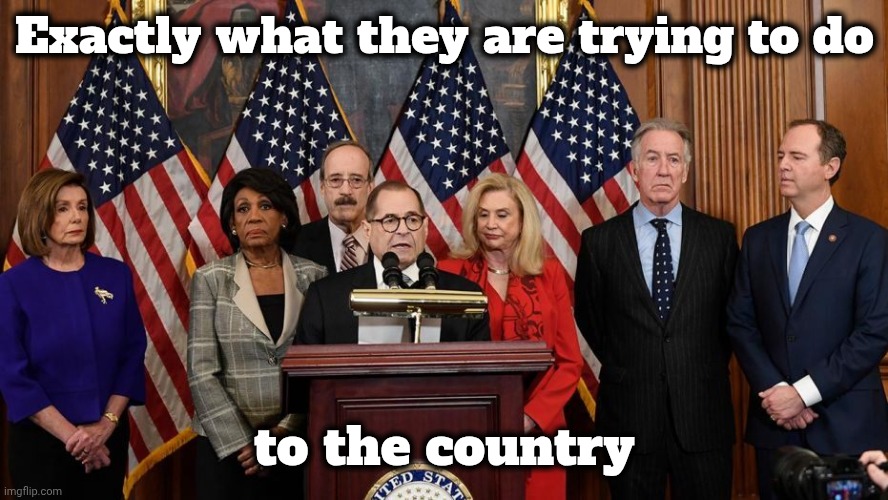 House Democrats | Exactly what they are trying to do to the country | image tagged in house democrats | made w/ Imgflip meme maker