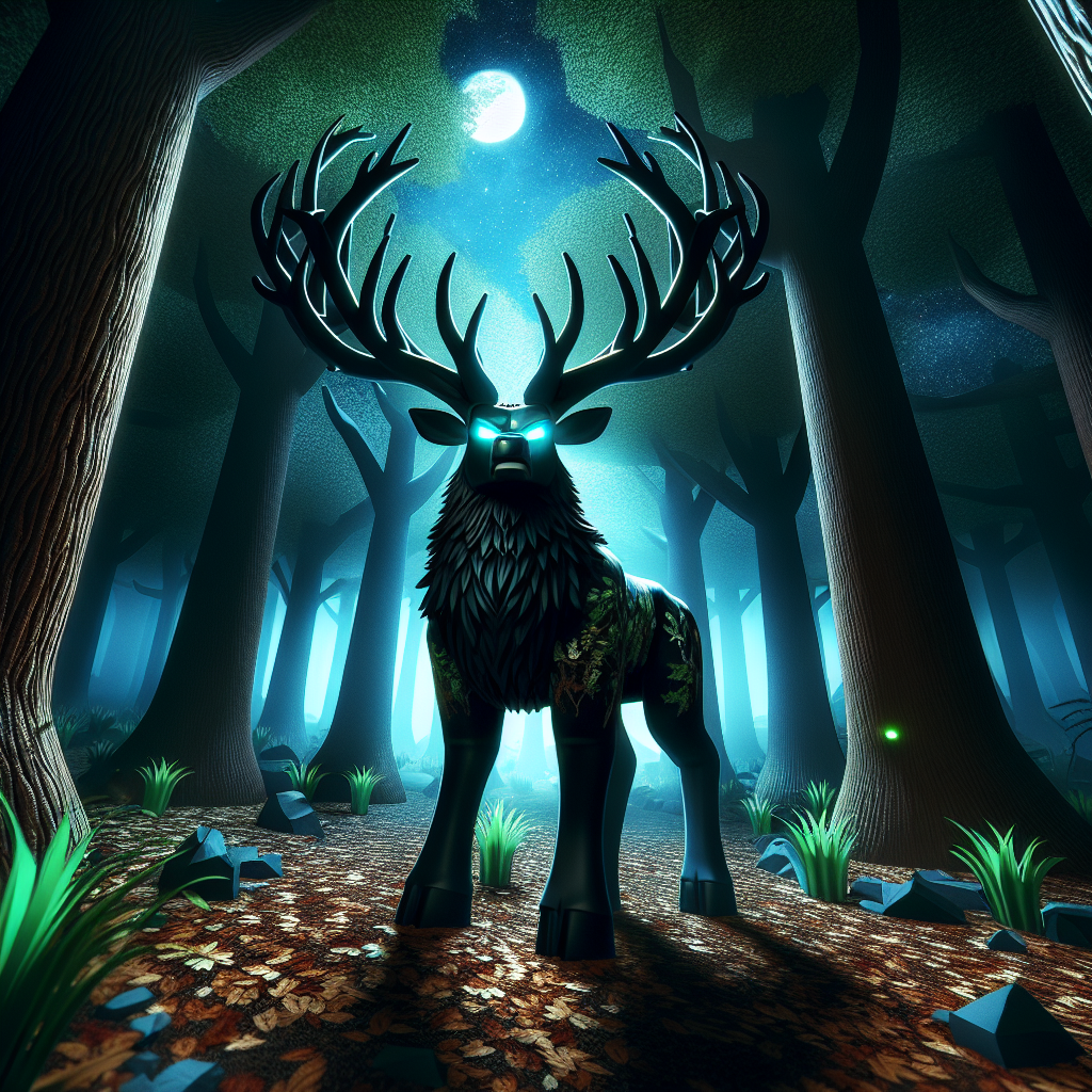 Has el ciervo de 99 noches  en el bosque  (un juego de roblox) f Blank Meme Template