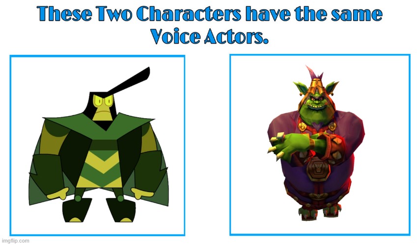Steve Blum 2 | image tagged in same voice actor,steve blum,my life as a teenage robot,crash bandicoot,nickelodeon | made w/ Imgflip meme maker