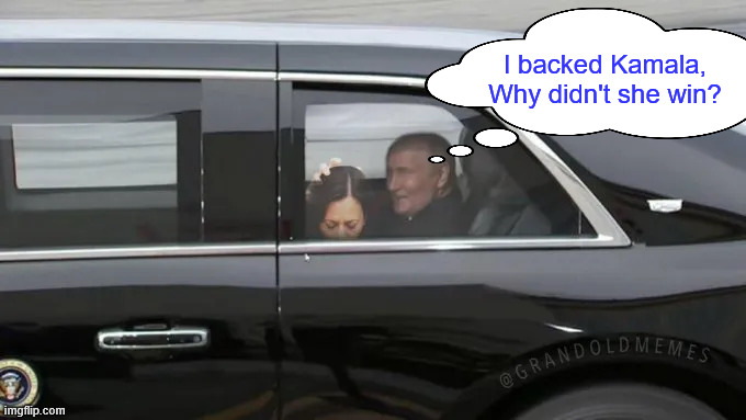 I backed Kamala, Why didn't she win? | made w/ Imgflip meme maker