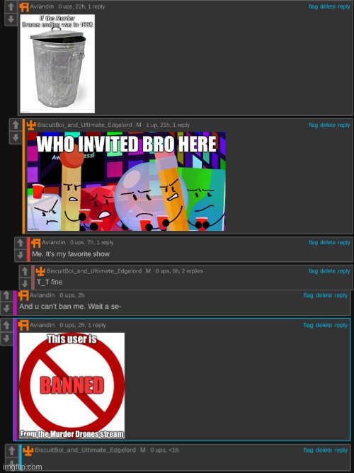The hell just happened?! | image tagged in murder drones,meme comments | made w/ Imgflip meme maker