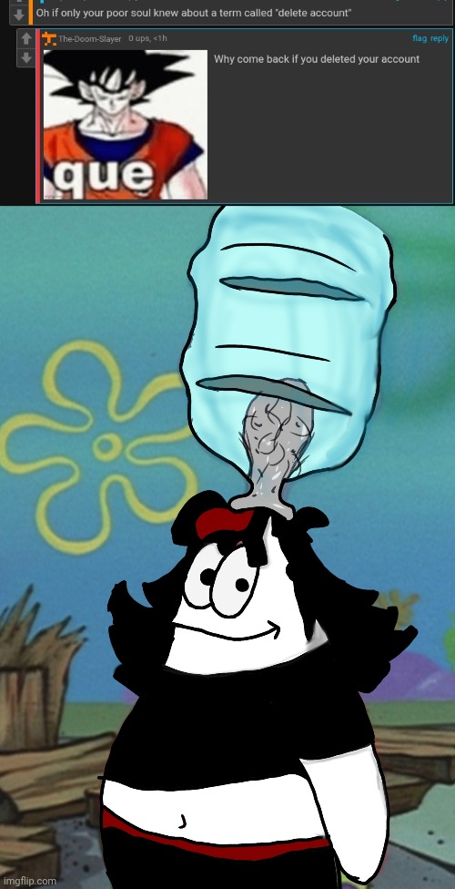 image tagged in claire head stuck in bottle | made w/ Imgflip meme maker