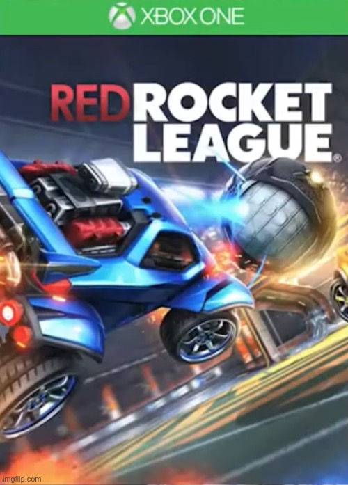 image tagged in red rocket,rocket league | made w/ Imgflip meme maker