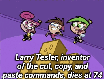 Larry Tesler, inventor of the cut, copy, and paste commands, dies at 74 ...