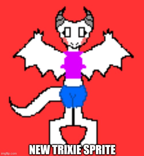 NEW TRIXIE SPRITE!!!!!!!!!!!!! :D Made it, i like it and hopefully you do too! | NEW TRIXIE SPRITE | made w/ Imgflip meme maker