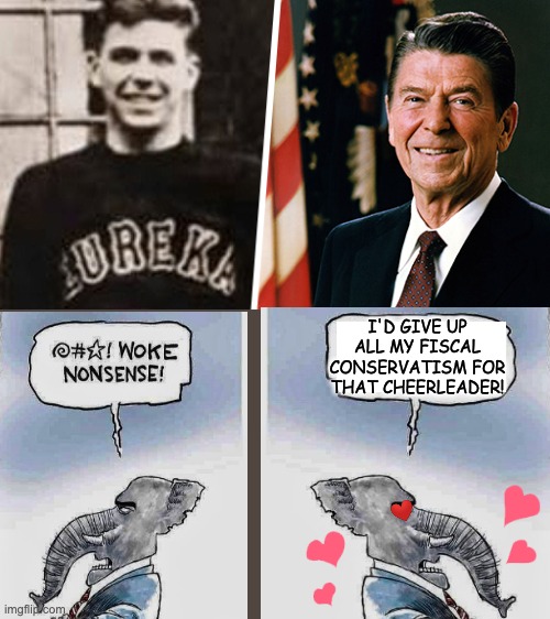 I'D GIVE UP ALL MY FISCAL CONSERVATISM FOR THAT CHEERLEADER! | made w/ Imgflip meme maker